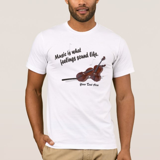 T-shirt Version de violoncelle - est la musique à de ce (Devant)