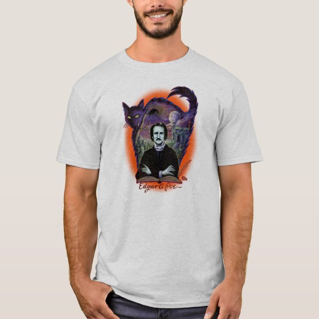 T-shirt Version d'Edgar Allan Poe Halloween (Devant)