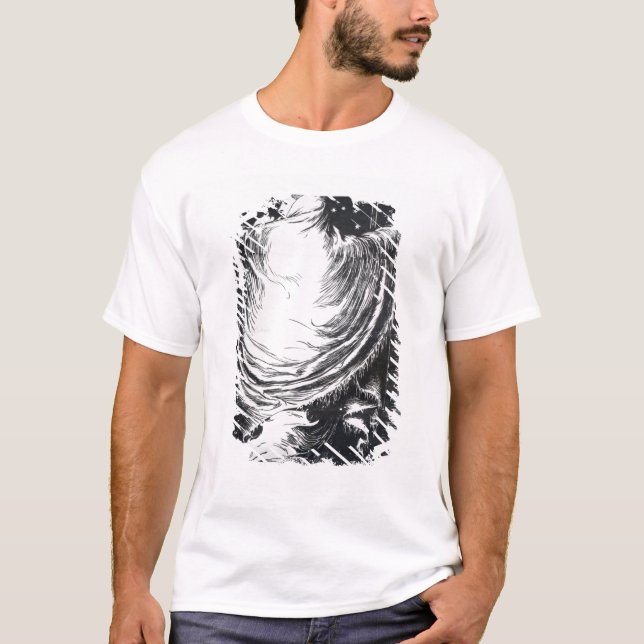 T-shirt Version d'étape 'de la femme dans White (Devant)