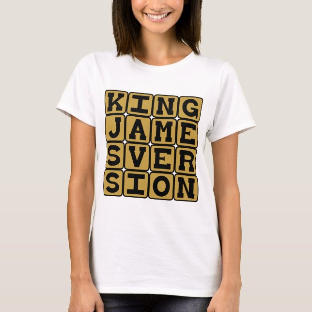 T-shirt Version du roi Jacques, Choix de la Bible (Devant)