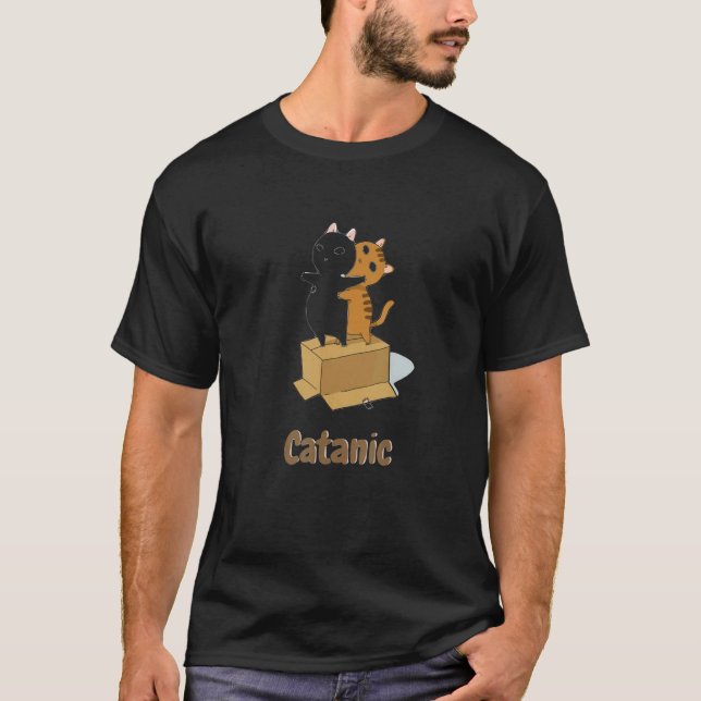 T-shirt Version féline de Titanic catanic (Devant)