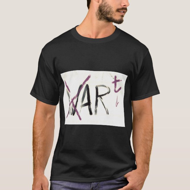 T-shirt Version foncée : Art. Pas guerre (Devant)