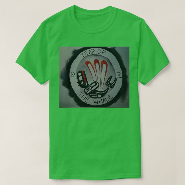 T-shirt Version native d'Explosion de baleine (Design devant)