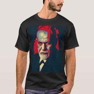 T-shirt Version Pop Art d'un portrait classique de Freud