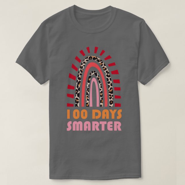 T-shirt Vert 100 Jours plus intelligent (Design devant)
