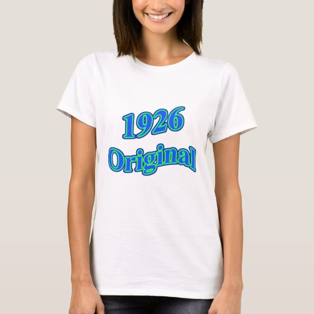 T-shirt Vert 1926 bleu original (Devant)