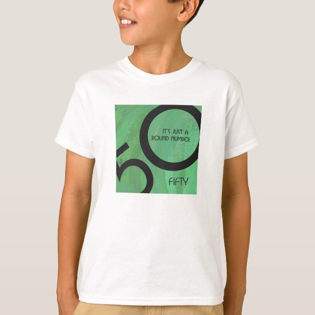 T-shirt Vert 50 Décennie Anniversaire (Devant)