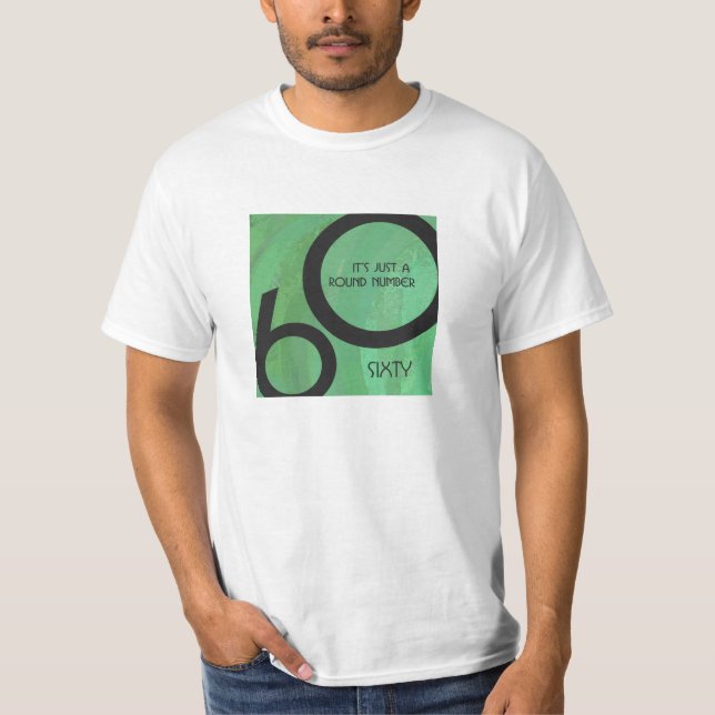 T-shirt Vert 60 Décennie Anniversaire (Devant)