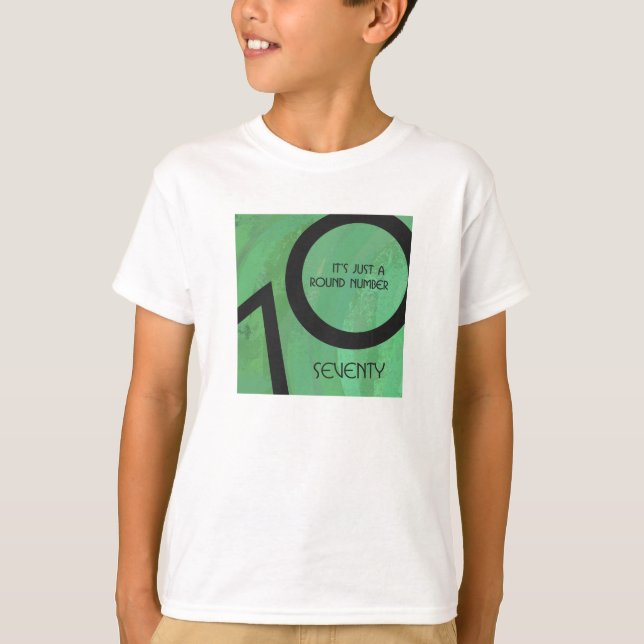 T-shirt Vert 70 Décennie Anniversaire (Devant)