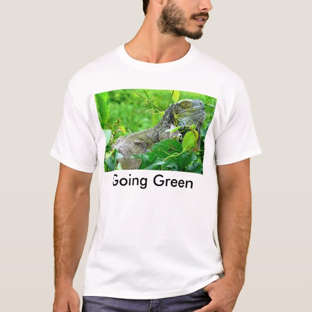 T-shirt vert allant (Devant)