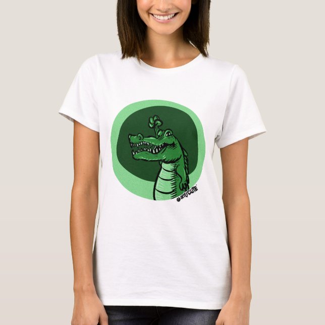 T-shirt vert alligator (Devant)