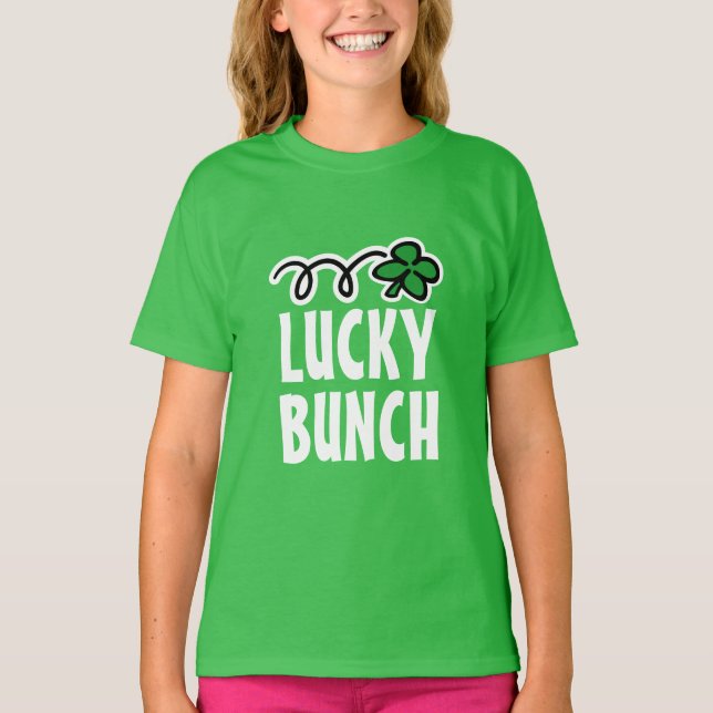 T-shirt vert amusant St Patrick's Day pour les enf (Devant)