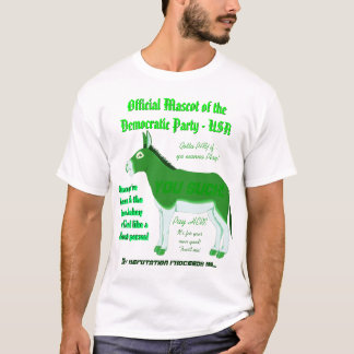 T-shirt Vert-Âne : Mascotte officielle de Parti démocrate