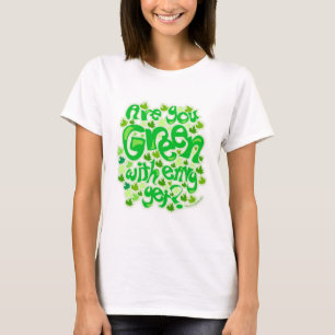 T-shirt Vert Avec Envy Drôle Design écologique Slogan