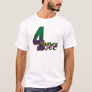 T-shirt vert blanc de 4-Give 4-Get 4 Favre