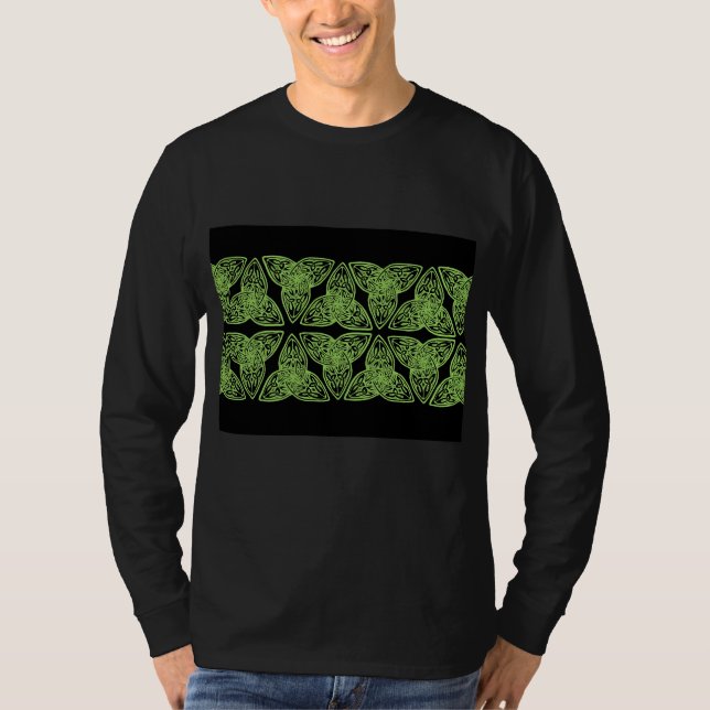 T-shirt Vert celtique de noeud (Devant)