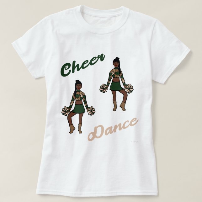 T-shirt vert Cheer/Dance) (Design devant)
