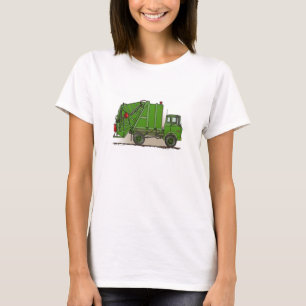 T-shirt Vert de camion à ordures