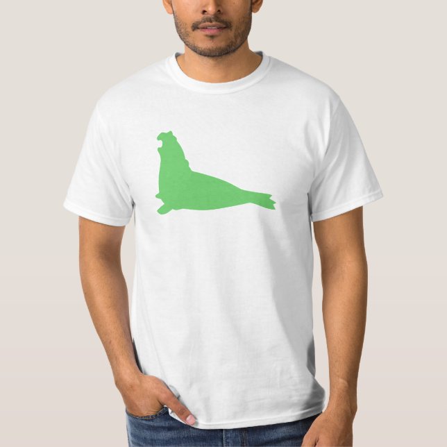 T-shirt Vert de chemise de joint d'éléphant (Devant)