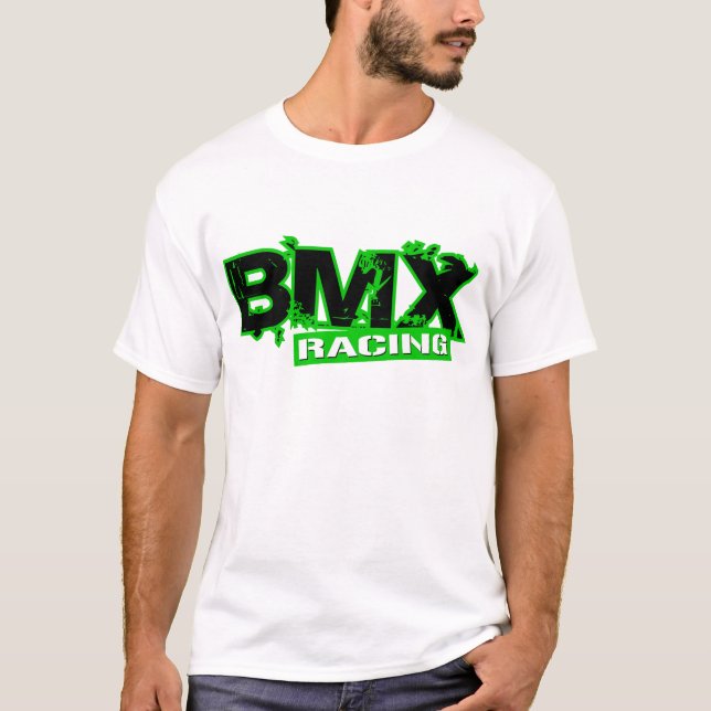 T-SHIRT VERT DE EMBALLAGE DE BMX (Devant)