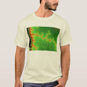 T-shirt vert de faille