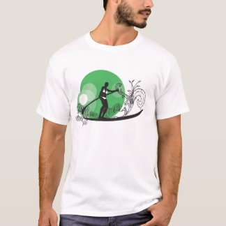 T-shirt Vert de filles de surf de palette