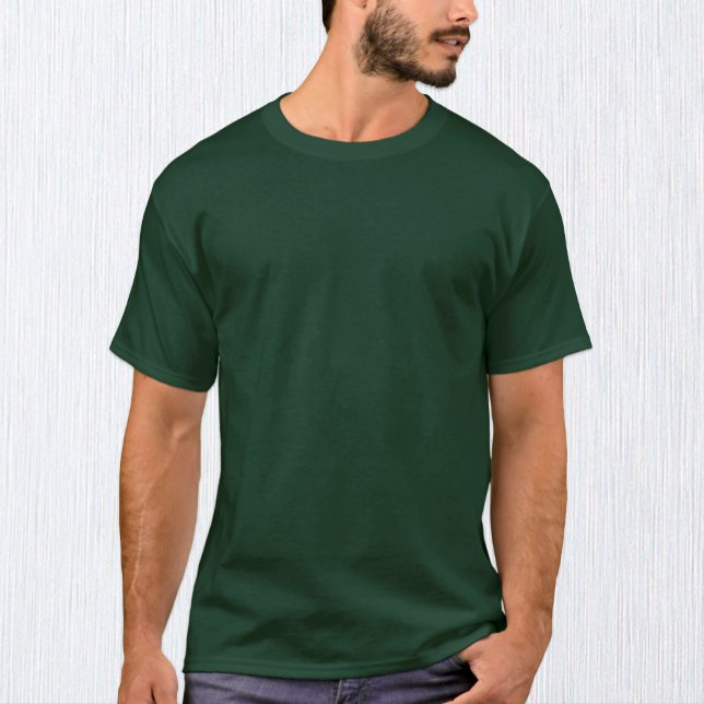 T-shirt vert de forêt pour hommes / Personnaliser (Créateur téléchargé)