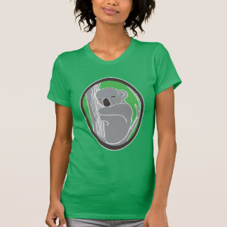 T-shirt vert de Kelly des femmes somnolentes de