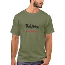 T-shirt vert de l'armée Black Rising.