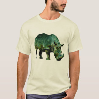 T-shirt vert de rhinocéros