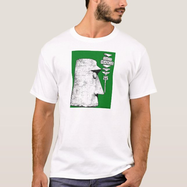 T-shirt Vert de route d'Antares de l'itinéraire 66 de (Devant)