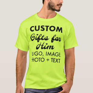 T-shirt vert de sécurité homme personnalisé