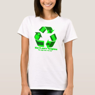 T-shirt Vert de Soylent vous êtes qui vous mangez. T-shir