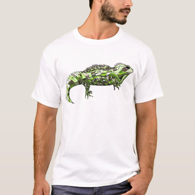 T-shirt Vert de Tuatara (Devant)