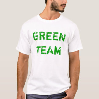 T-shirt vert d'équipe