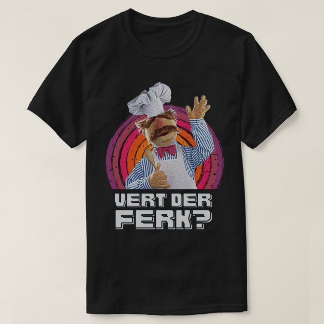 T-shirt Vert Der Ferk (Design devant)