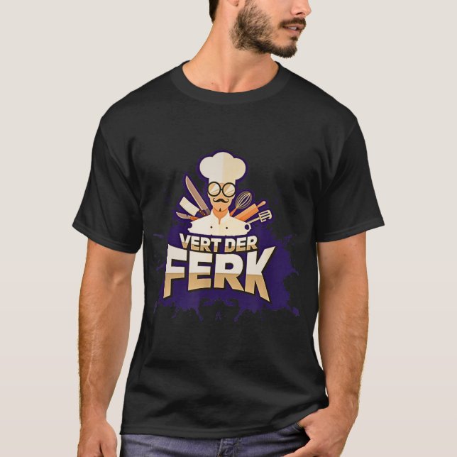 T-shirt Vert Der Ferk (Devant)