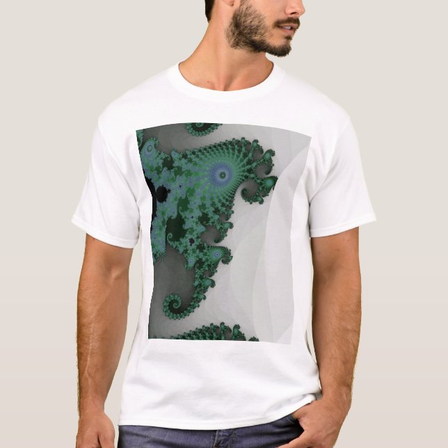 T-shirt vert d'hippocampe (Devant)