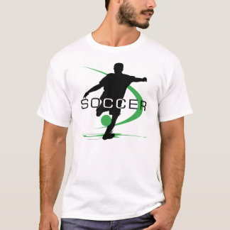 T-shirt vert du football