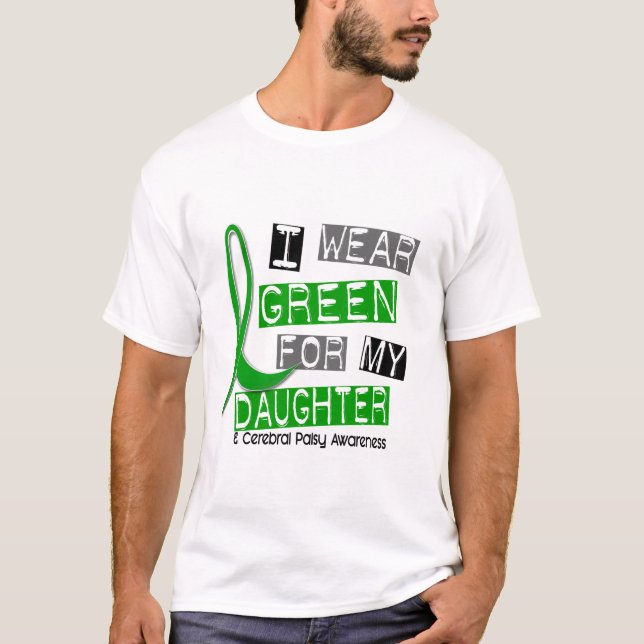 T-shirt Vert d'usage de l'infirmité motrice cérébrale I (Devant)