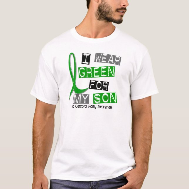 T-shirt Vert d'usage de l'infirmité motrice cérébrale I (Devant)