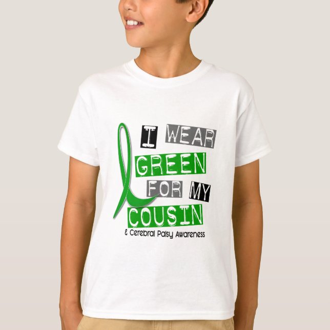 T-shirt Vert d'usage de l'infirmité motrice cérébrale I (Devant)