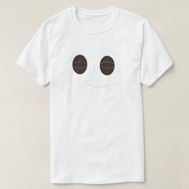 T-shirt Vert est le futurT-shirt (Design devant)