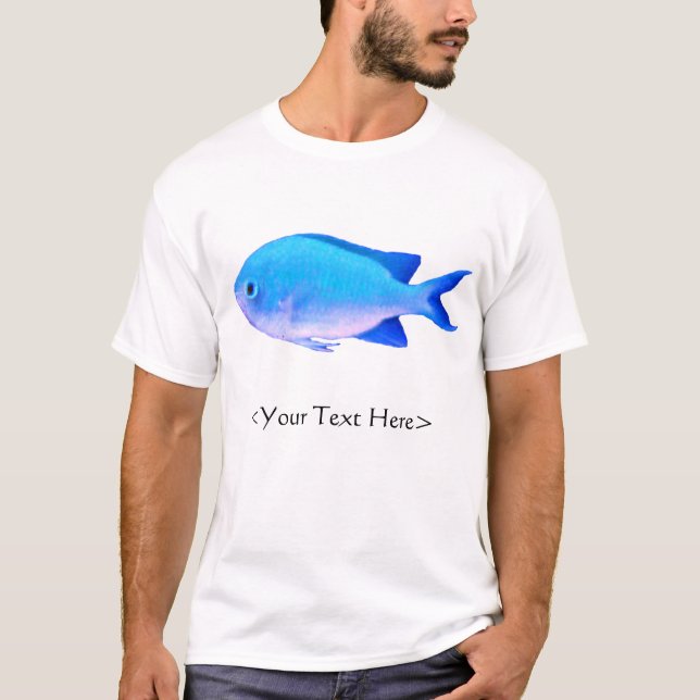 T-shirt vert fait sur commande de Chromis (Devant)