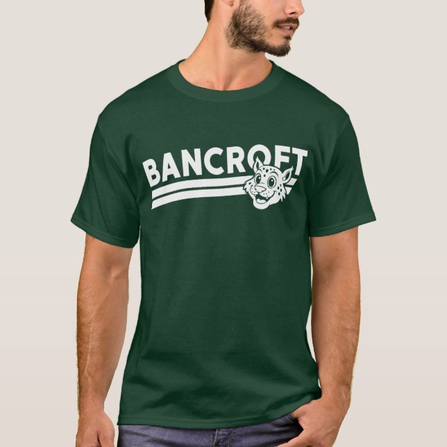 T-shirt vert foncé - Profil de Bobcat pour adultes (Devant)