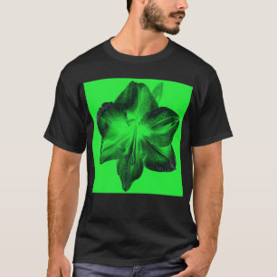 T-shirt Vert foncé sur vert clair Amaryllis