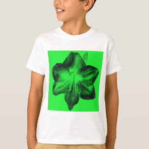 T-shirt Vert foncé sur vert clair Amaryllis