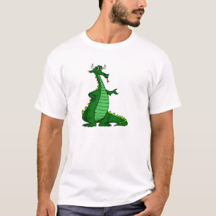 T-shirt Vert idiot de dragon