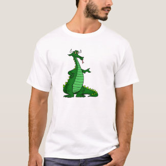 T-shirt Vert idiot de dragon