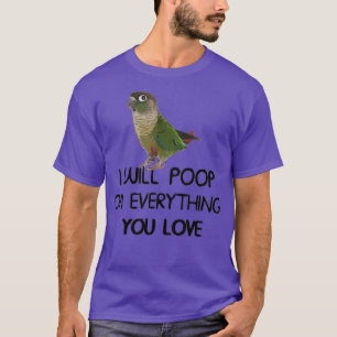 T-shirt Vert Jouer Conure Vêtements Pointe Sur Tout